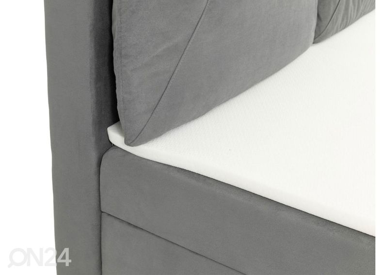 Континентальная кровать 180x200 cm, серый увеличить