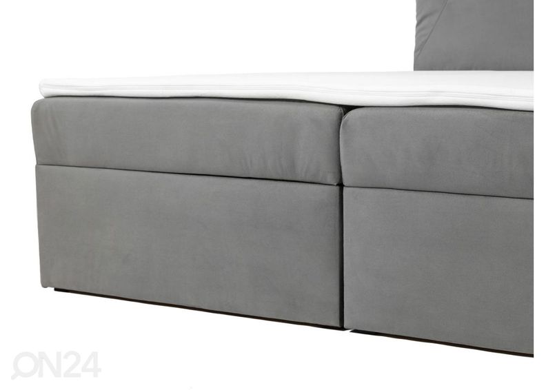 Континентальная кровать 180x200 cm, серый увеличить