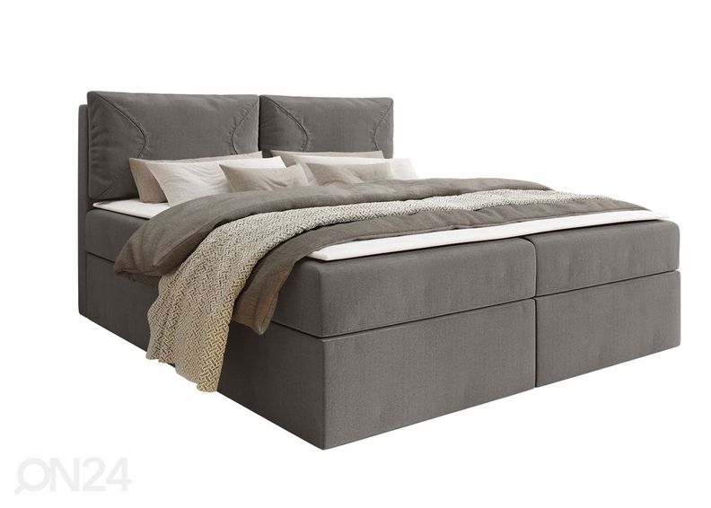 Континентальная кровать 180x200 cm, серый увеличить