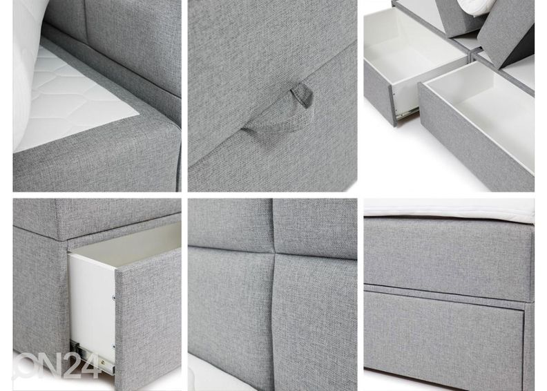 Континентальная кровать Dakota 200x200 см увеличить