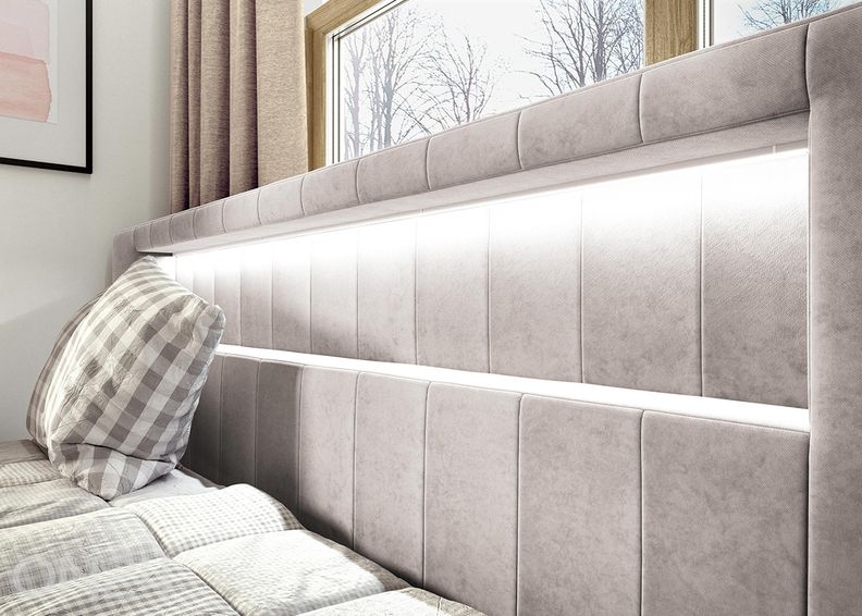 Континентальная кровать Gold II 80x200 см увеличить