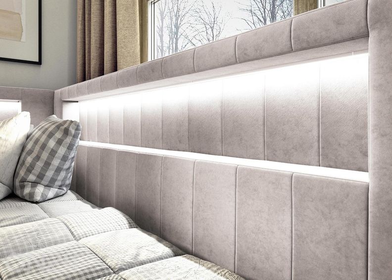 Континентальная кровать Gold III 80x200 см увеличить