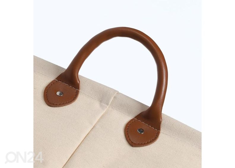 Корзина для белья из ткани, бежевый увеличить