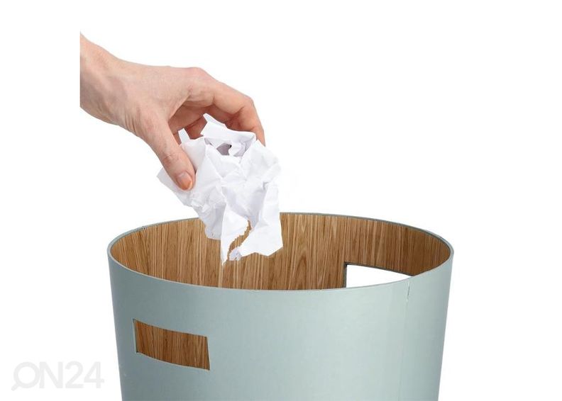 Корзина для бумаги, цвет мятный увеличить