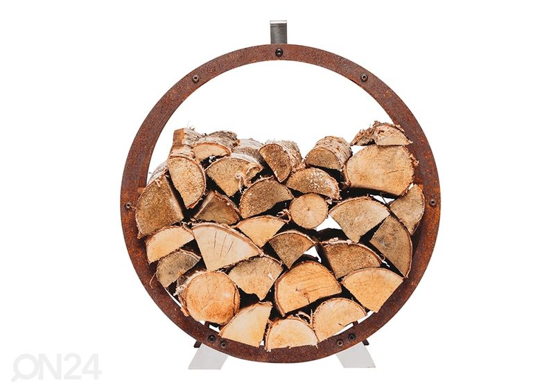 Корзина для дров Hugo из стали Cor-Ten, Ø 58 см увеличить