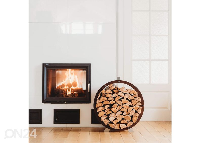 Корзина для дров Hugo из стали Cor-Ten, Ø 58 см увеличить