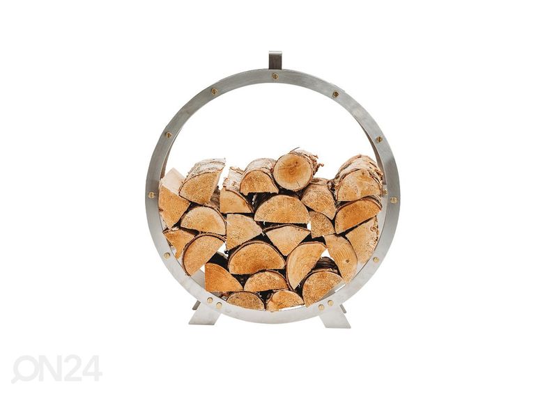 Корзина для дров Hugo-inox из нержавеющей стали, Ø 58 см увеличить