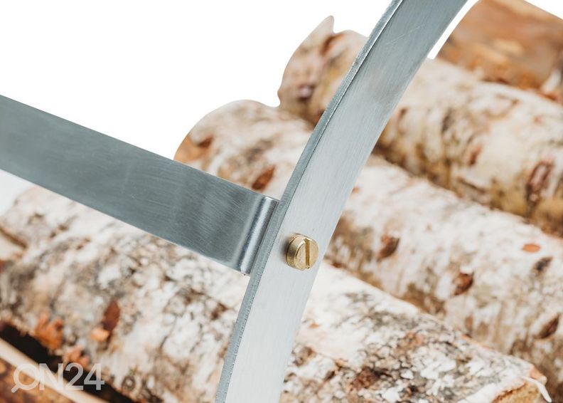 Корзина для дров Hugo-inox из нержавеющей стали, Ø 58 см увеличить