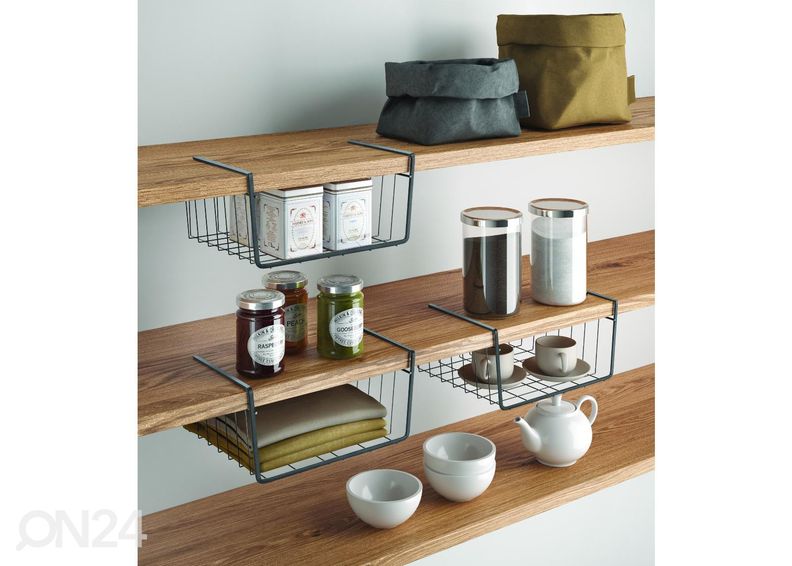 Корзина для полки Kanguro 30, 30x26x14 см, черная увеличить