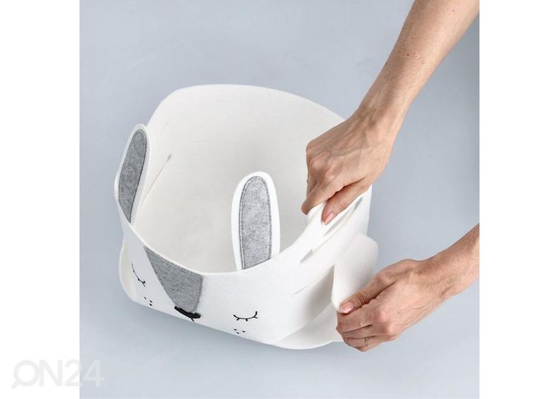 Корзина для хранения Заяц, белая увеличить