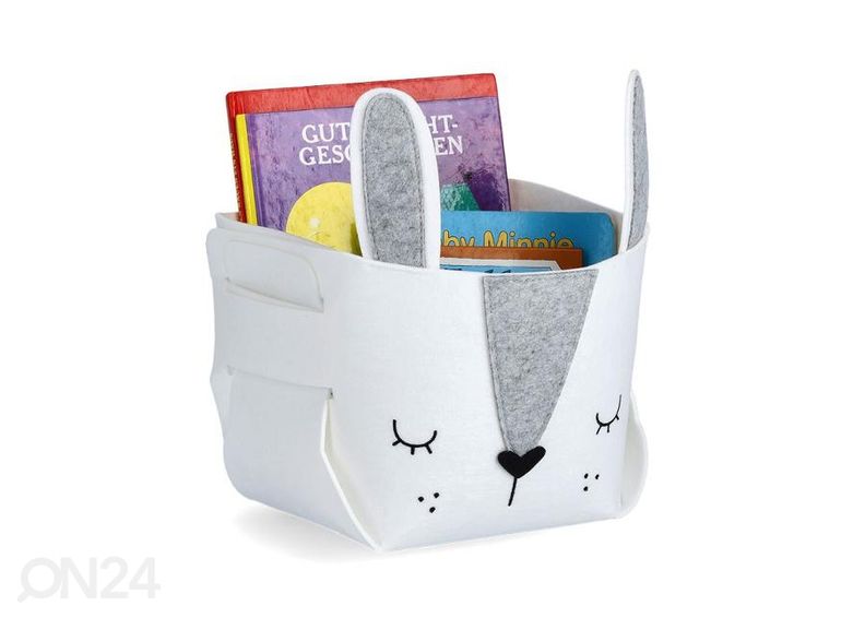 Корзина для хранения Заяц, белая увеличить