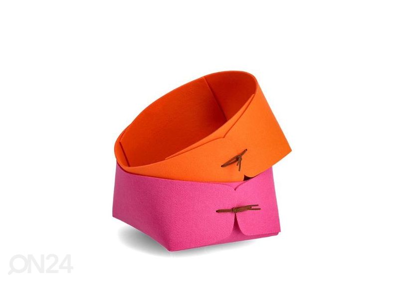 Корзина из войлока для хранения, розовая увеличить