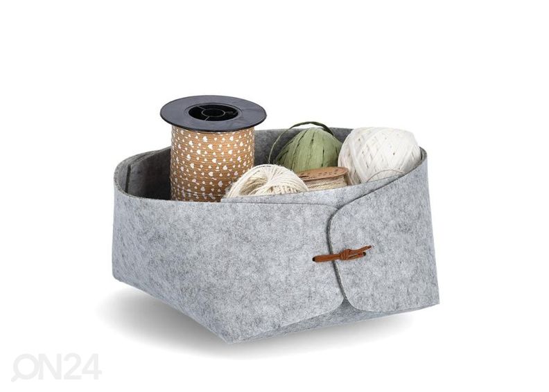Корзина из войлока для хранения, светло-серая увеличить