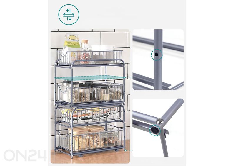 Корзина-полка для кухонного шкафа увеличить