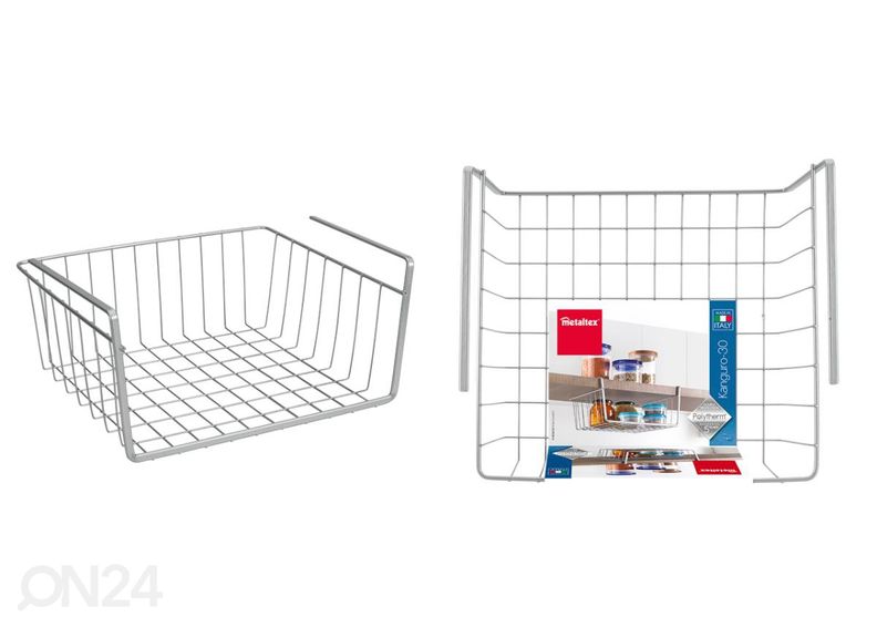 Корзина-полка Kanguro 30, 30x26x14 см, серебро увеличить