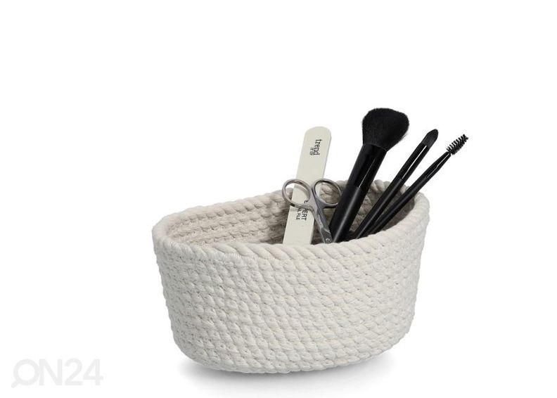 Корзины для хранения 3 шт, белые увеличить