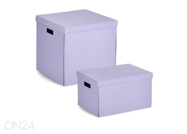 Коробка для хранения из переработанного картона, светло-фиолетовый увеличить