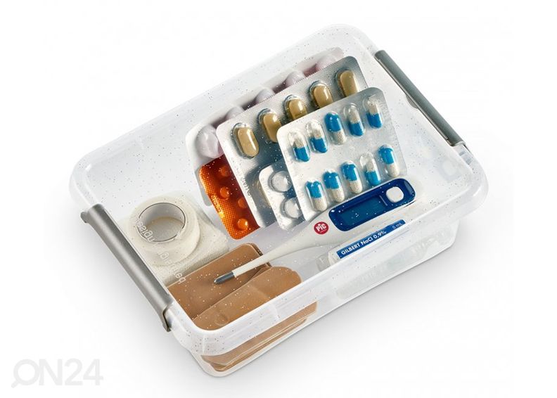 Коробки для хранения Antibacterial 1,15 л, 2 шт, 15x15xh10,5 см увеличить