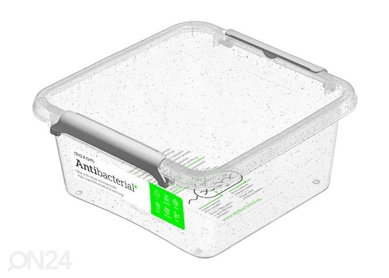 Коробки для хранения Orplast Antibacterial, 650 мл, 2 шт, 15x9,5xh10,5 см увеличить