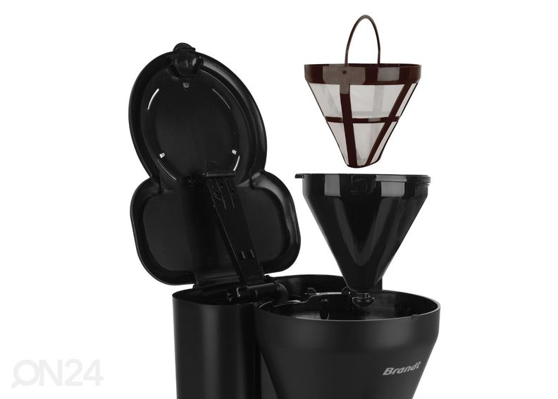 Кофеварка Brandt Classic CAF125B, черная увеличить