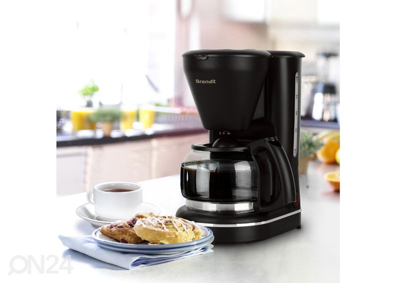 Кофеварка Brandt Classic CAF125B, черная увеличить
