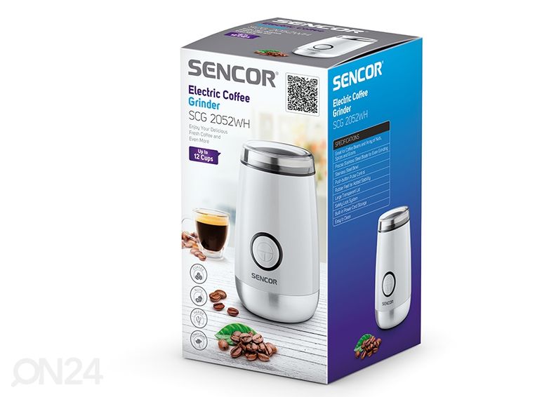 Кофемолка Sencor SCG2052WH увеличить