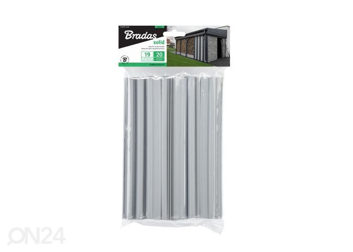 Крепления ленты для забора SOLID 1200 г/м² 19 см, светло-серые увеличить