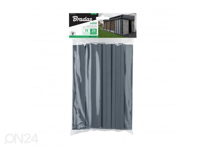 Крепления ленты для забора SOLID 1200 г/м² 19 см, серые увеличить