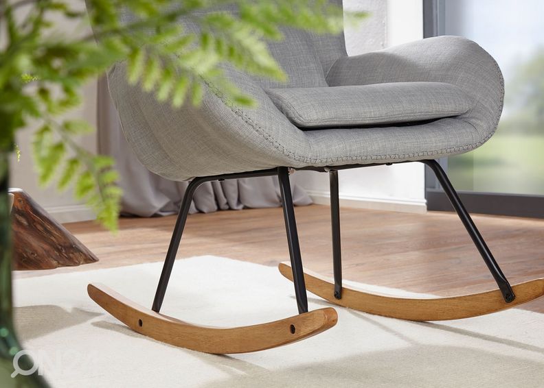 Кресло-качалка Rocky, серый увеличить