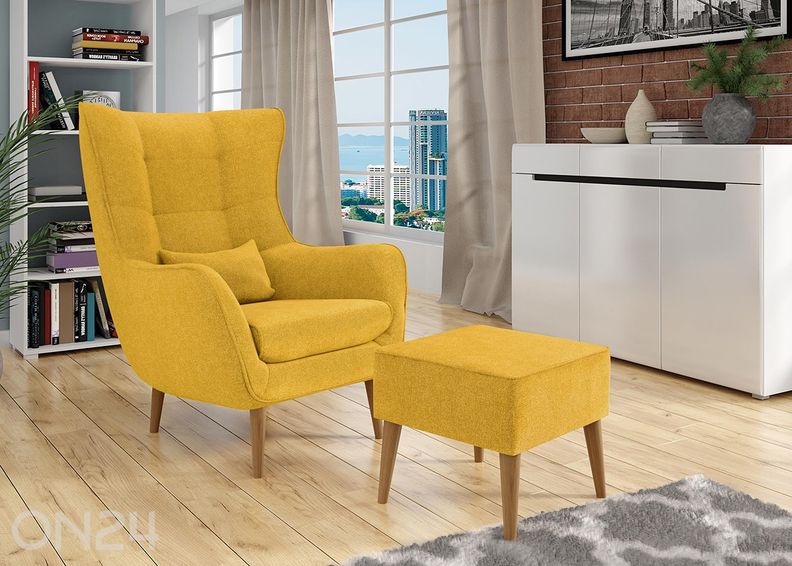 Кресло + пуф увеличить