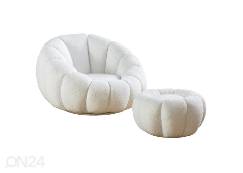 Кресло (вращающееся) с пуфиком Blossom увеличить