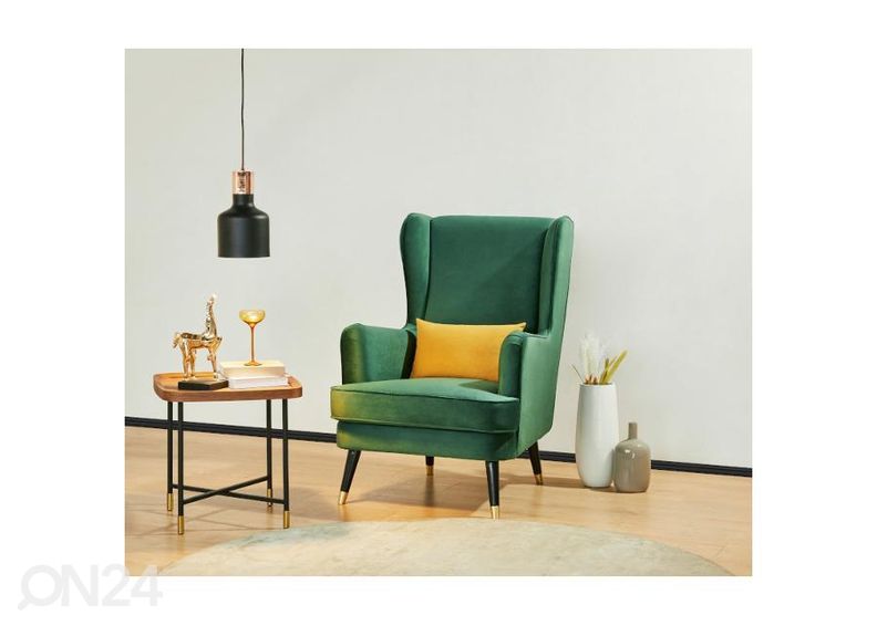 Кресло Gory зелёный/золотистый увеличить