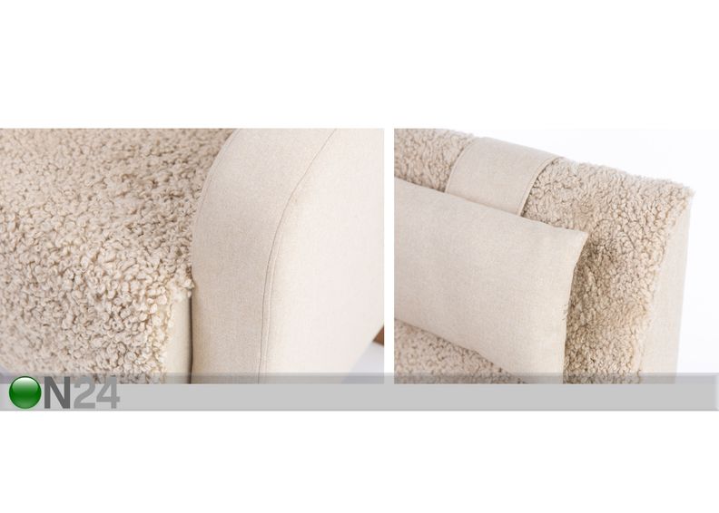 Кресло Otto + пуф из овчинки увеличить