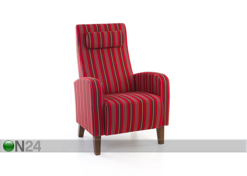 Кресло Otto + пуф с национальным текстилем увеличить