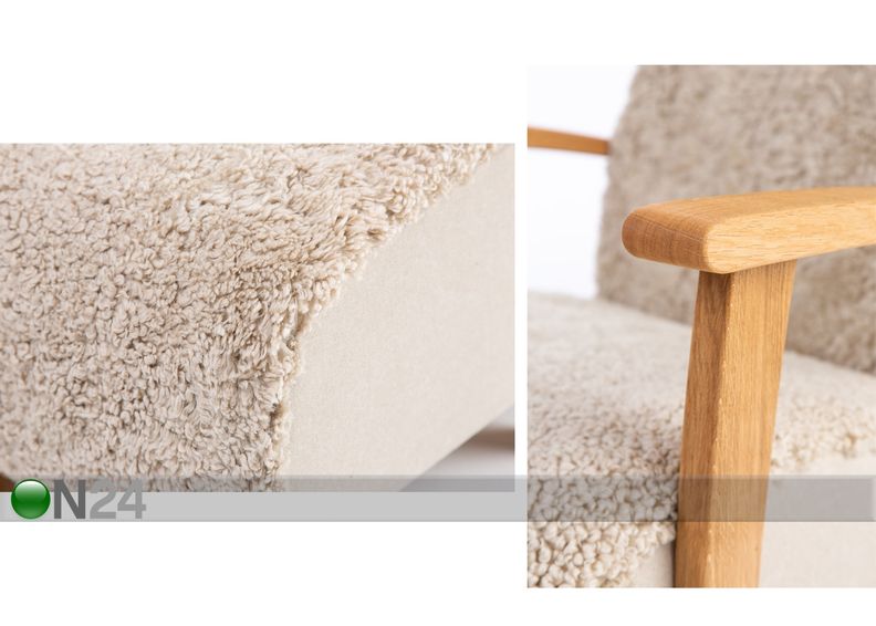 Кресло Wiivi + пуф из овчинки увеличить