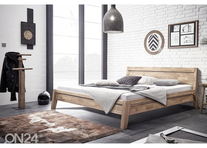 Кровать из массива дуба Brigitte 180x200 cm, белое масло увеличить