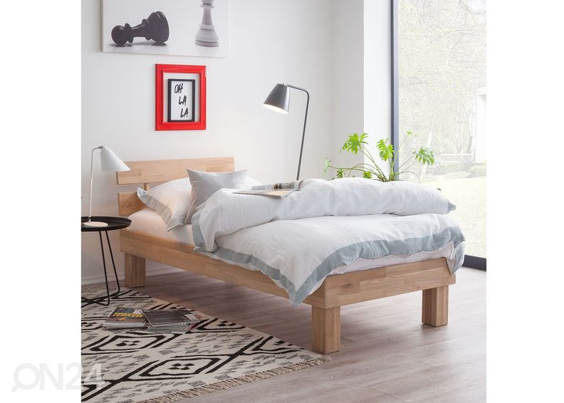 Кровать из массива дуба Judith 90x200 cm, белое масло увеличить