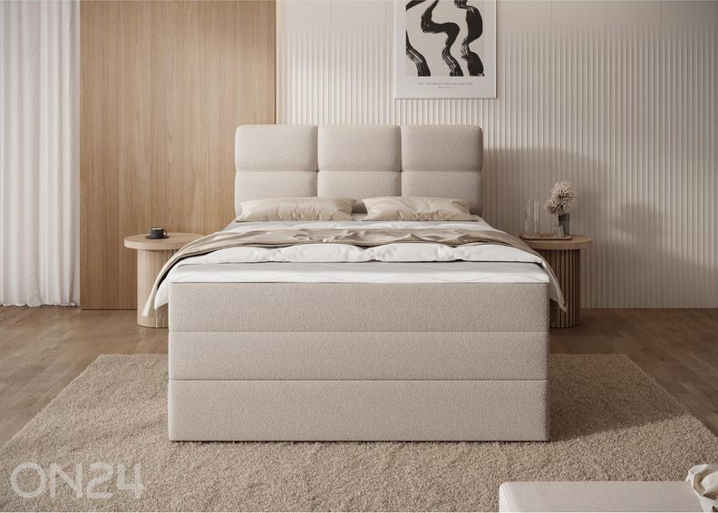 Кровать континентальная Kasped с ящиком для хранения 140x200 см увеличить