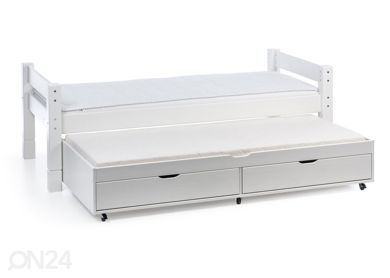 Кровать кровать Lahe 90x200 cm + дополнительная кровать с ящиками увеличить