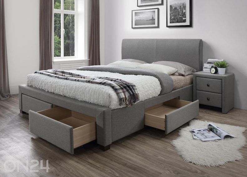 Кровать с ящиками 160x200 cm увеличить