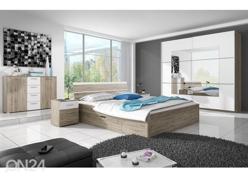 Кровать с ящиками 160x200 cm увеличить