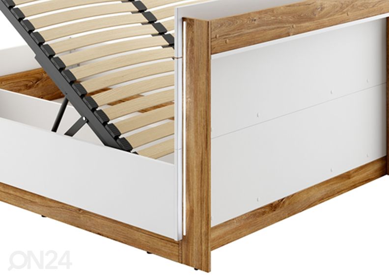 Кровать с ящиком 160x200 см + освещение увеличить