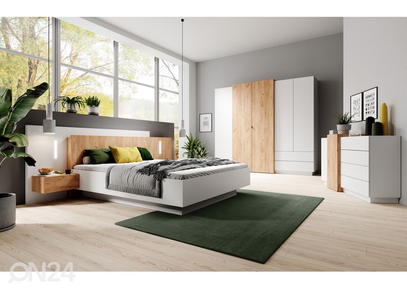Кровать с ящиком Olivia 160x200 cm + прикроватные тумбы увеличить
