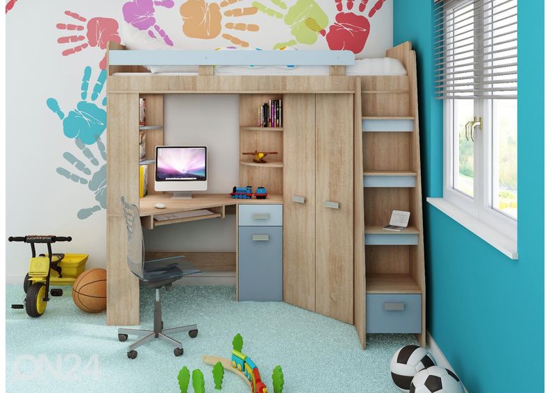 Кровать-чердак Castle II 80x200 cm увеличить