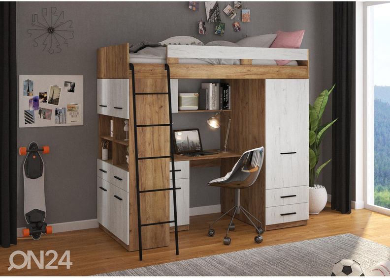 Кровать-чердак Castle IV 90x200 cm увеличить