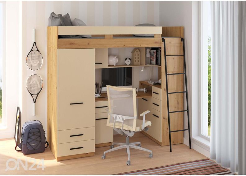 Кровать-чердак Castle VI 80x200 cm увеличить