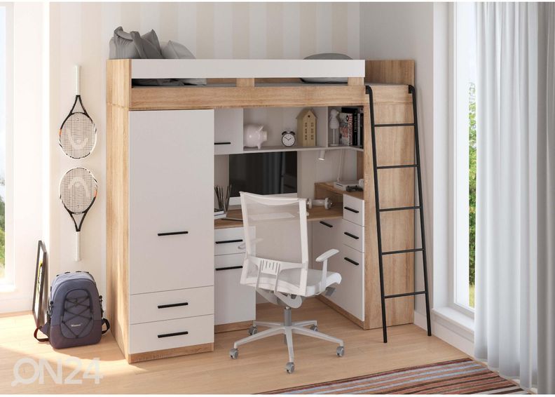 Кровать-чердак Castle VI 80x200 cm увеличить