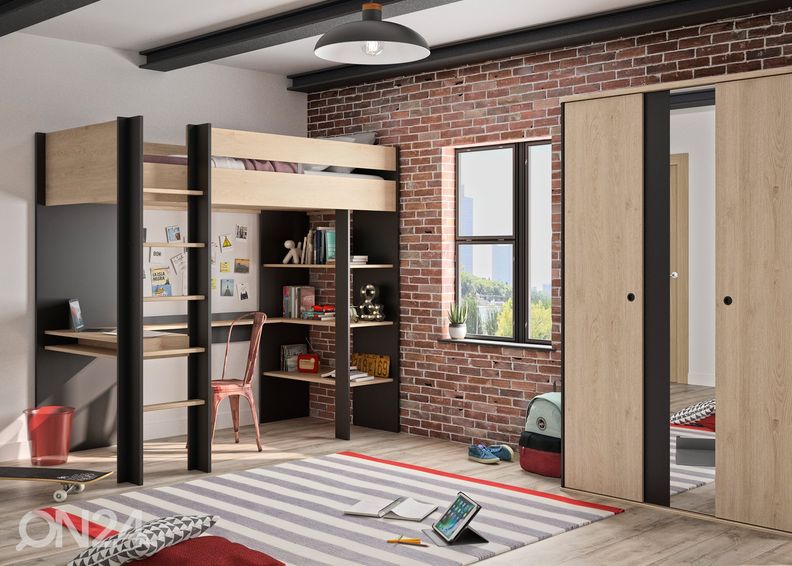 Кровать-чердак Duplex 90x200 cm увеличить