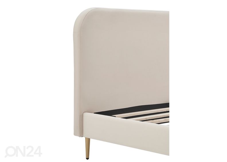 Кровать 140x200 см, бежевая увеличить