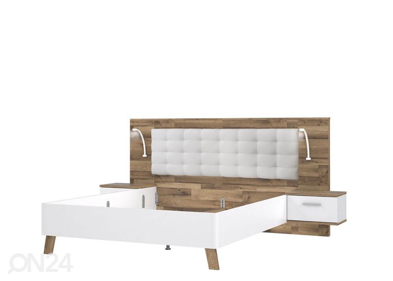 Кровать 160x200 cm + 2 прикроватные тумбы увеличить
